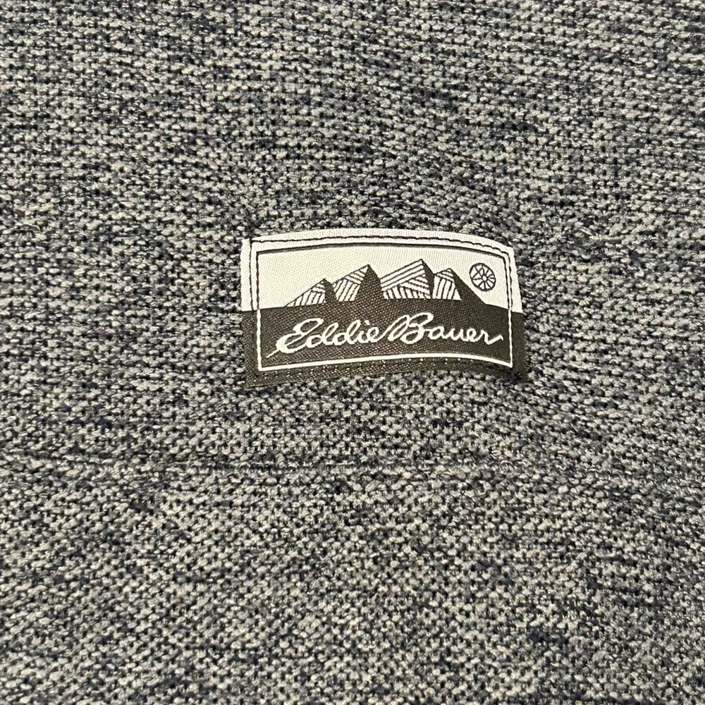 Eddie Bauer Blue and Gray Button-Up Pullover L NWT - Picture 7 of 7